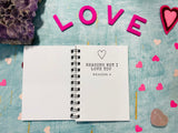 20 Reasons why I love you mini book, first anniversary gift idea, love notes, long distance boyfriend gift for 20th birthday
