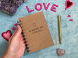 20 Reasons why I love you mini book, first anniversary gift idea, love notes, long distance boyfriend gift for 20th birthday