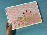 Birthday princess A4 handmade scrapbook (sale 58)