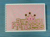 Birthday princess A4 handmade scrapbook (sale 58)