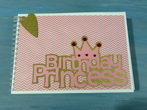 Birthday princess A4 handmade scrapbook (sale 58)