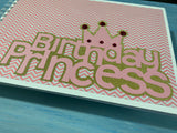 Birthday princess A4 handmade scrapbook (sale 58)