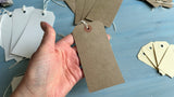 Vintage style tags for journaling mixed pack of 20