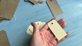 Vintage style tags for journaling mixed pack of 20