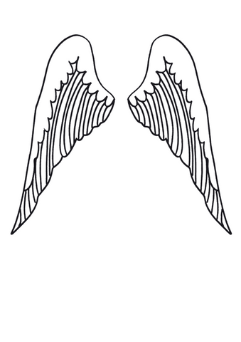 Printable Art doll Angel template