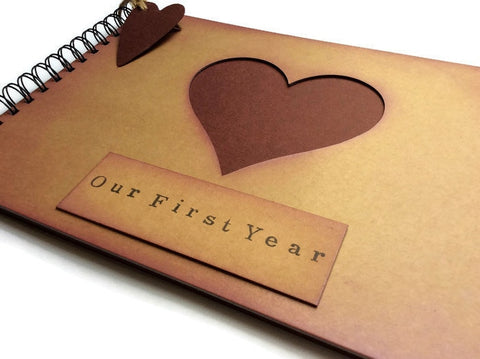 First year together / first anniversary scrapbook / our first year journal / our first year scrapbook / one year anniversary gift for her *1