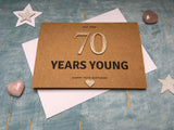 personalised custom 70th birthday card, custom 70 card for husband or wife or relatives