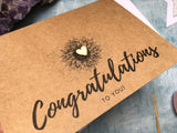 Sunflower Congratulations card, engagement card, new job card, retirement card congratulations new home card