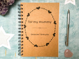 For my mummy because I love you, Mothers Day gift scrapbook journal, gift for mom, personalized mum
