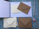 Letters to open when scrapbook with mini envelopes, long distance relationship gift open when letters, mini open when envelopes