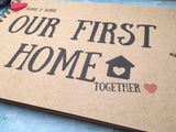 our first home scrapbook album, housewarming gift, first home gift, house photo album, moving in gift for couple