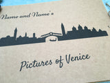 Venice travel scrapbook album, honeymoon memory book, Photos of Venice Italy travel journal personalized photo album scrapbook gift
