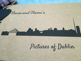 Dublin travel scrapbook album, honeymoon memory book, Photos of Dublin Ireland travel journal personalized scrapbook photo album