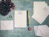 Advice for the bride mini notes for bridal shower alternative guestbook, letters to the bride slips A7 notelets hen party bachelorette games
