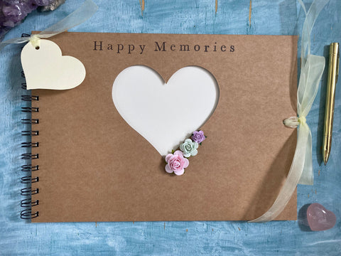 Handmade A4 Scrapbook, Memory Book or guestbook – Beautiful Keepsake for Special Moments (sale a,b,c)