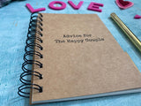 Advice for the happy couple mini blank notebook engagement gift or wedding guest book alternative, advice for the bride or groom book