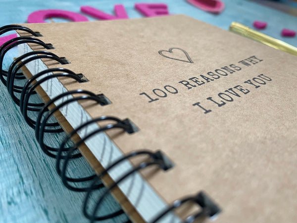 Reasons Why I Love You Scrapbook Journal, Boyfriend Gift