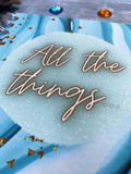 things to do list book, blue all the things wire bound notebook - stock clearance (sale 71)
