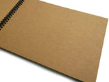 Basic blank A4 rustic brown cover scrapbook album / memory book