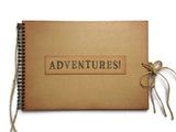 Travel Scrapbook, going away gift, travel memory book, ADVENTURES photo album, our adventure book, travel journal, retirement gift
