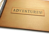Travel Scrapbook, going away gift, travel memory book, ADVENTURES photo album, our adventure book, travel journal, retirement gift