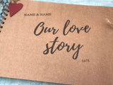 our love story Personalised scrapbook album,  Long distance boyfriend gifts, Anniversary gifts for boyfriend personalized