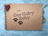 personalised Mom gift our hairy baby pet scrapbook, dog mum gift, furry baby pet photo album UK