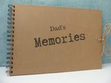 Dads memories scrapbook album