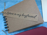Long distance boyfriend gift, romantic gift, love Letters to my boyfriend, letters to my girlfriend, mini envelope scrapbook album