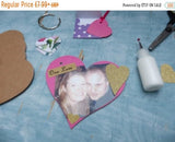 Blank Heart shaped kraft board mini scrapbook album, mini diy scrapbook album for decorating, Valentine's Day gift ideas