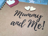 mommy and me scrapbook album, mummy and me memory book, Mother’s Day gift from daughter custom personalized gift
