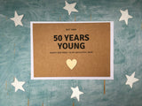 custom 50th birthday card, fifty years young, est 1971 50th birthday card for men born in 1971