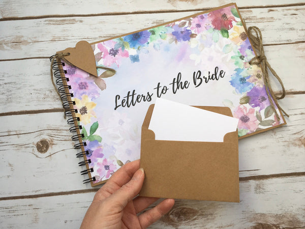 Letters to the bride book  Bride scrapbook, Letters to the bride, Bride  book