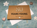 personalised custom 80th birthday card, custom 80 card for grandma, est 1941 born in 1941 grandad birthday card, dad 80th card