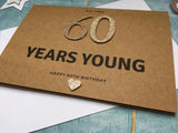 personalized 60th birthday card, custom 60 card for husband, est 1961 card, born in 1961 card for wife