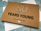personalised custom 80th birthday card, custom 80 card for grandma, est 1941 born in 1941 grandad birthday card, dad 80th card