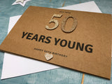 personalised custom 50th birthday card, custom 50card for husband or wife or relatives, est 1970 born in 1970