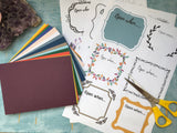 Rainbow Open when letters kit with 18 envelopes & labels, long distance relationship gift for girlfriend, open when envelopes