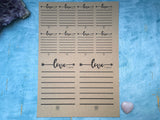 pdf downloadable printable Blank Love coupons, first anniversary gift, instant download Valentine’s Day gift