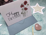 Poppy happy birthday card