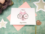 Pink cat age birthday card for a girl, birthday card for daughter, number birthday card for niece