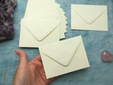 Mini envelopes, small cream envelopes, C7 cream envelopes, C7 ivory envelopes for envelope guestbooks