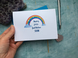 Rainbow Get well soon card