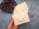 Mini envelopes, small cream envelopes, C7 ivory cream envelopes, C7 cream envelopes for envelope guestbooks