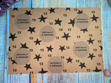 Officially a teenager 13th birthday gift wrapping paper for a boy, eco friendly recycled kraft paper gift wrap for 13 year old son